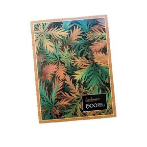 Vintage MB Just Imagine Jigsaw Puzzle 1500 Piece Burst Of Autumn Leaf Leaves